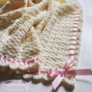 Crochet Pattern Baby Blanket - Heirloom Blanket - Crochet Baby Blanket