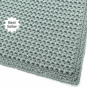 Easy Throw Crochet Pattern - Crochet Baby Blanket Pattern - Beginner Crochet Blanket Pattern - Driftstone Blanket