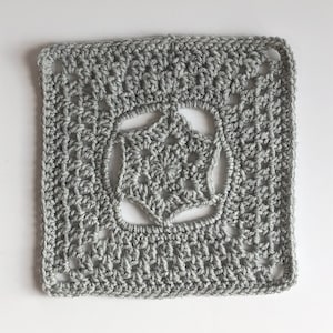 Blanket Square Crochet Pattern - Star Blanket Square - Afghan Square Pattern