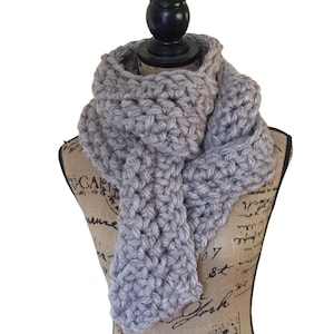 Easy Scarf Pattern - Chunky Scarf Crochet Pattern - Thick Crochet Scarf Pattern