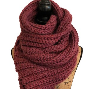 Chunky Scarf Crochet Pattern - Super Scarf - Sunset Ridge Super Scarf ...