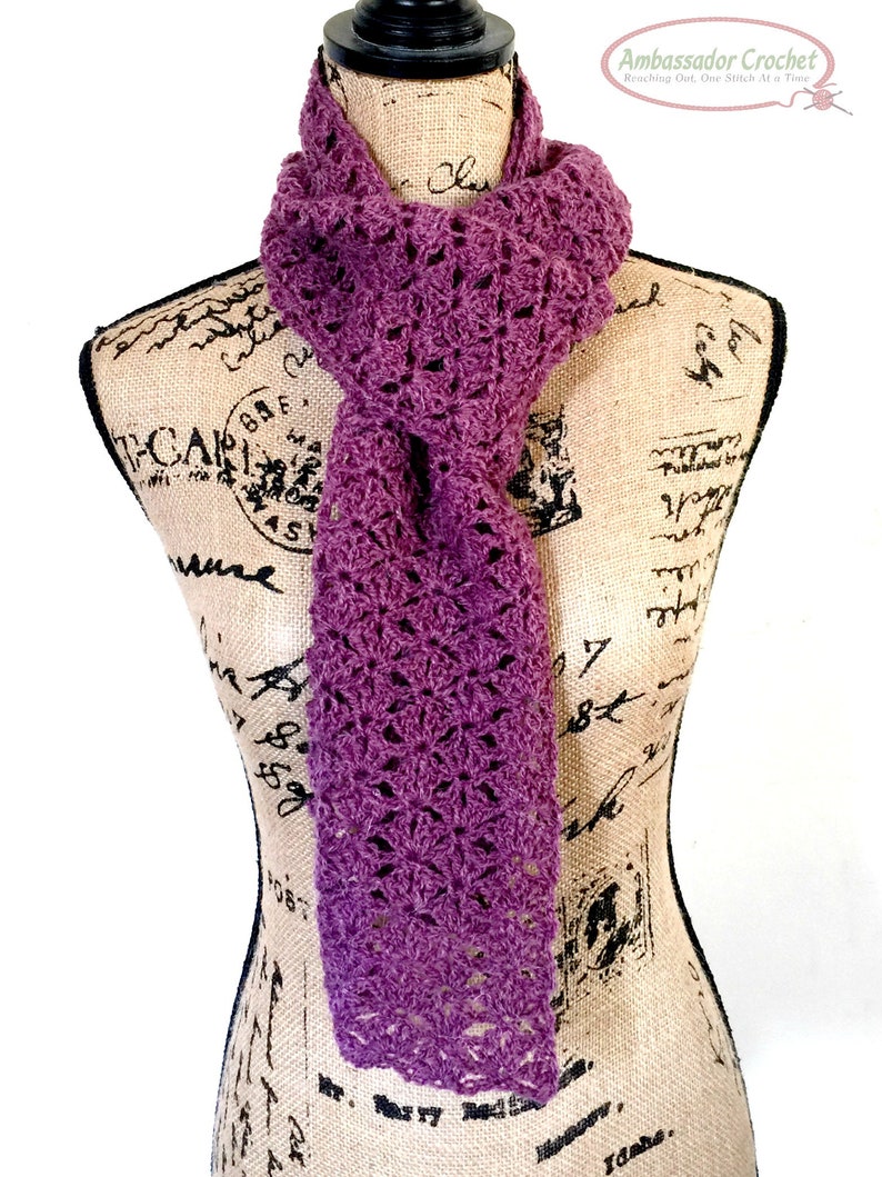 Crochet Pattern Scarf Pemberley Collection PDF 271