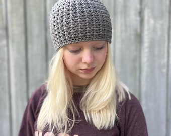 Chemo Hat Crochet Pattern: Cross My Heart  (PDF Pattern)