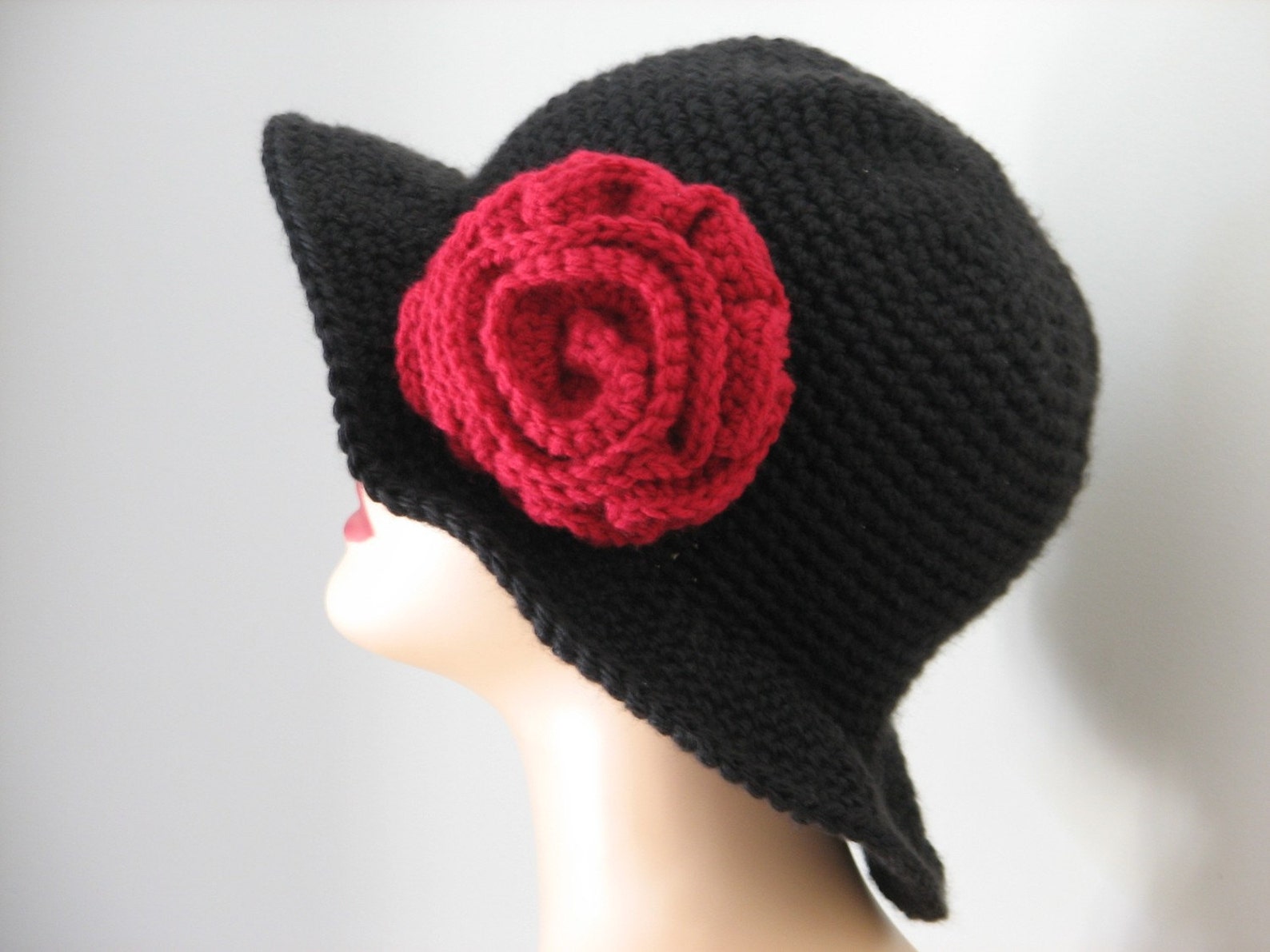 Rose Hat Pattern Old Spanish Rose Wide Brim Hat Crochet Pattern PDF - Etsy