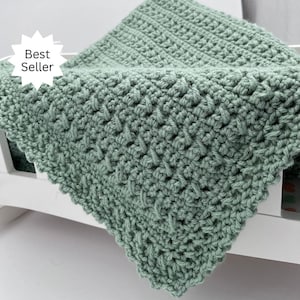 Easy Throw Crochet Pattern - Crochet Throw Pattern - Beginner Crochet Blanket Pattern