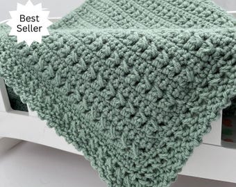Easy Throw Crochet Pattern - Crochet Throw Pattern - Beginner Crochet Blanket Pattern
