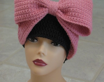 The Royal Bow Fascinator Crochet Pattern Beanie PDF