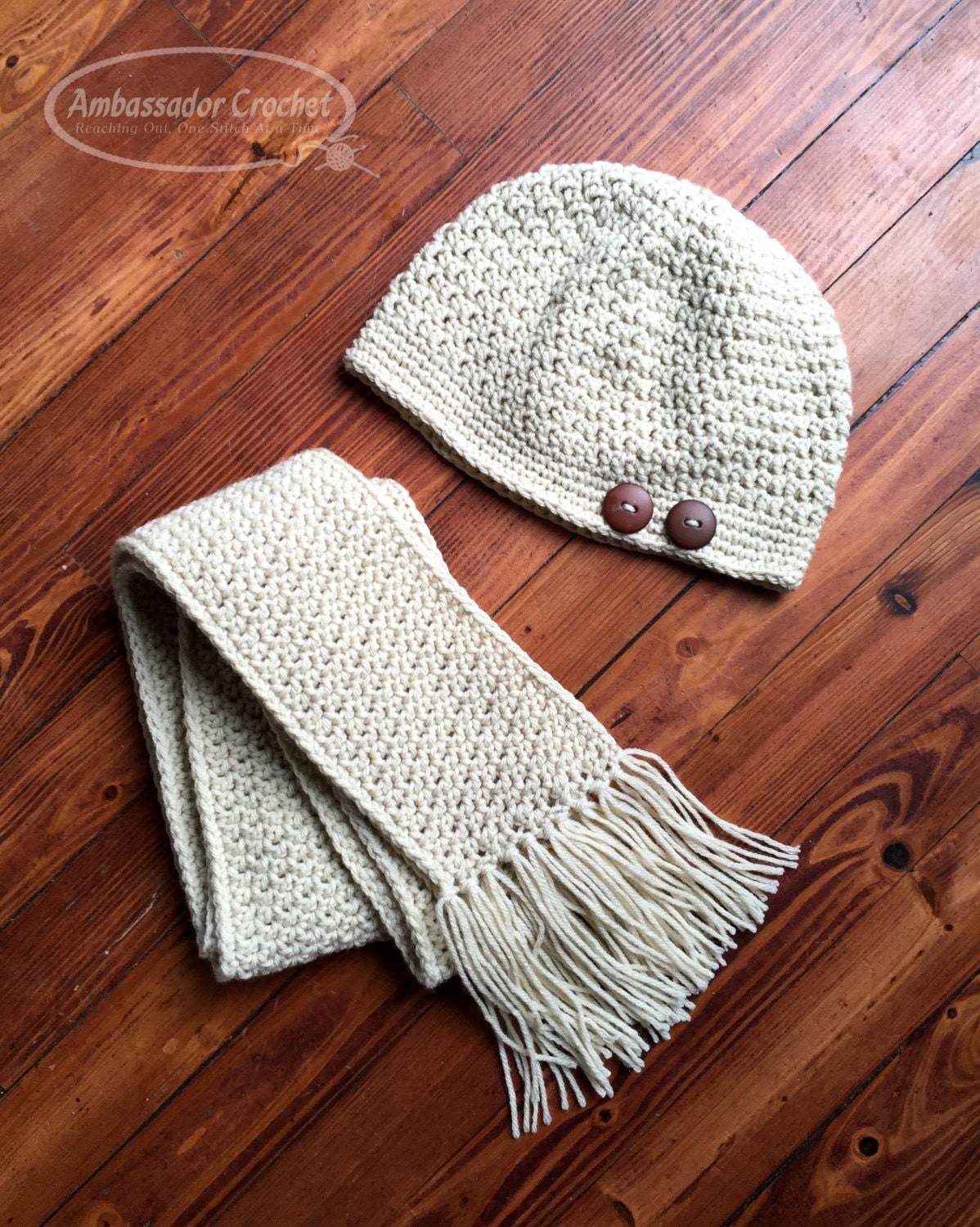 30 Hat and Scarf Crochet Patterns to Keep You Cozy and Creative 26 Au Naturale Hat and Scarf Crochet Pattern