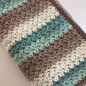 Baby Blanket Crochet Pattern Blanket Crochet Pattern Baby Afghan Crochet Pattern Sand & Sea Blanket PDF 345 image 5