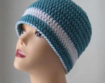 Quick & Easy Aqua Ladies Hat Crochet Pattern PDF