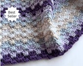 Easy Throw Crochet Pattern - Beginner Crochet Blanket Pattern - Baby Blanket Crochet Pattern - Spring Meadow Blanket