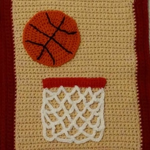 Baby Boy Blanket Crochet Pattern Basketball Football Baseball Sports Hat set image 3