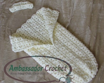 Clusters of Love Cocoon & Crown Crochet Pattern Set PDF