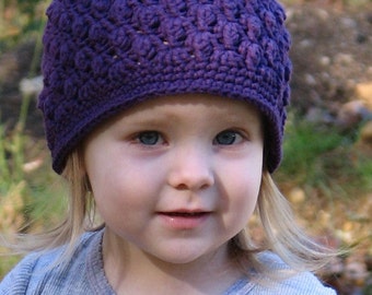 Crochet Hat Pattern Textured Berry Delight 6 sizes included PDF