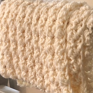 Easy Throw Crochet Pattern Super Soft Throw Heavy Throw Blanket Pattern PDF image 10