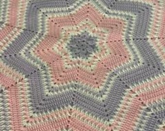 Star Baby Blanket Crochet Pattern - Textured Baby Blanket Pattern - Crochet Baby Blanket Pattern
