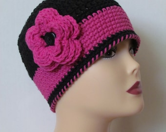 Little Women's "Hat for Hope" Crochet Pattern with 6 sizes included PDF 104