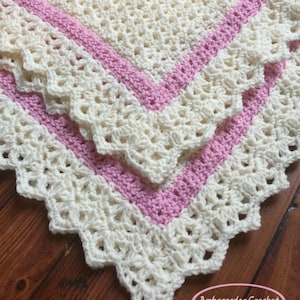 Crochet Pattern Baby Blanket - Baby Blanket Crochet Pattern - Girl Crochet Pattern - Baby Afghan Pattern