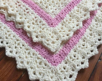 Crochet Pattern Baby Blanket - Baby Blanket Crochet Pattern - Girl Crochet Pattern - Baby Afghan Pattern