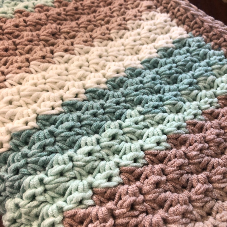 Baby Blanket Crochet Pattern Blanket Crochet Pattern Baby Afghan Crochet Pattern Sand & Sea Blanket PDF 345 image 3