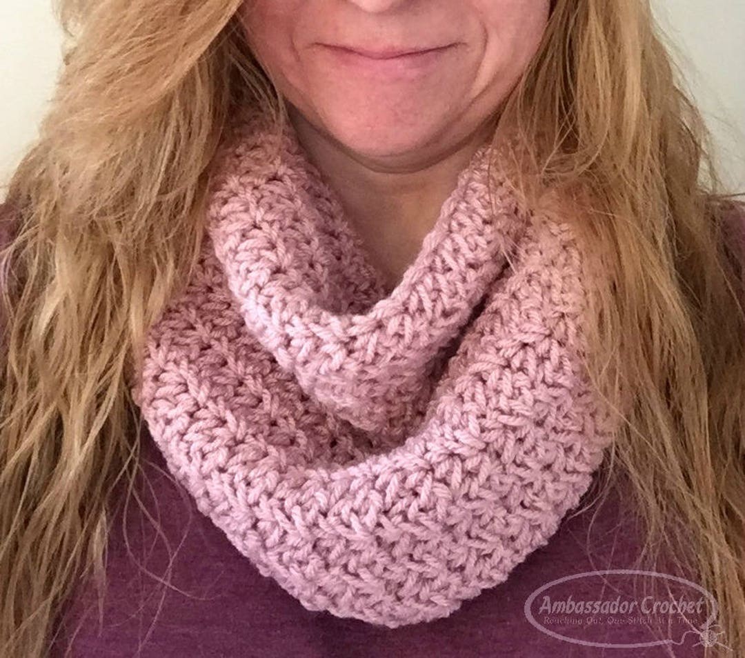 Infinity Crochet Pattern Blushing Petals Cowl & Scarf PDF - Etsy