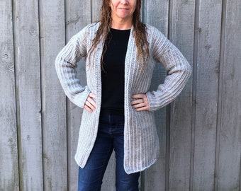 Cardigan Crochet Pattern - Crochet Sweater Pattern - River Rock Cardigan