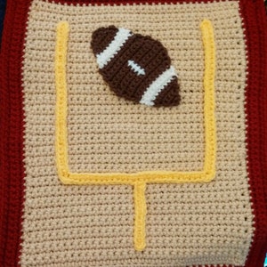 Baby Boy Blanket Crochet Pattern Basketball Football Baseball Sports Hat set image 4