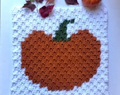 C2C Crochet Pumpkin Square Pattern: Fall Blanket, Pillow (PDF Pattern)