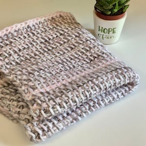 Tunisian Preemie Blanket Crochet Pattern - Preemie Blanket Pattern - Tunisian Baby - PDF 328