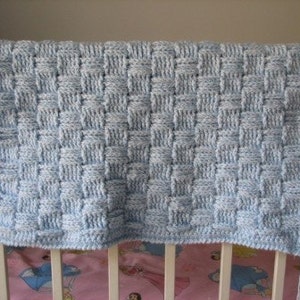 Basketweave Baby Blanket Crochet Pattern (PDF Download)