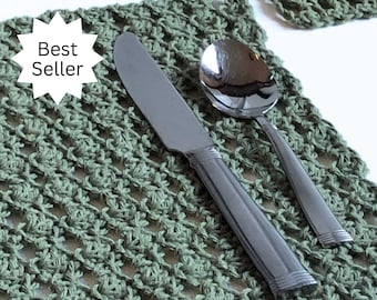 Crochet Placemat & Coaster Pattern: Beginner Kitchen Set (PDF Pattern)