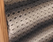 Rocky Road Crochet Afghan Pattern: Easy Beginner Blanket (PDF)