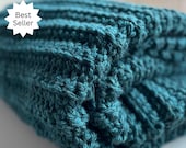 Easy Crochet Blanket Pattern: Super Bulky Throw (PDF Pattern)