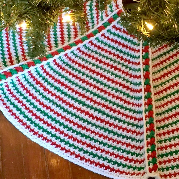 Christmas Tree Skirt Pattern Crochet Etsy