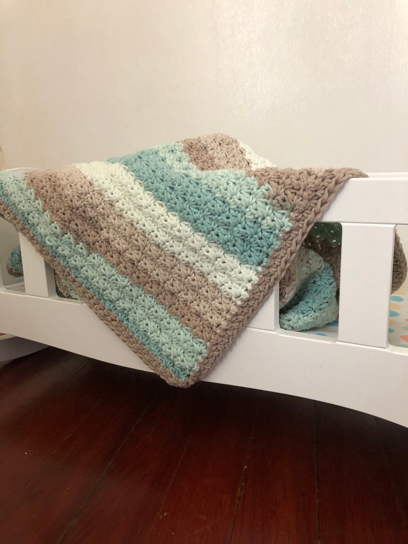 Baby Blanket Crochet Pattern Blanket Crochet Pattern Baby Afghan Crochet Pattern Sand & Sea Blanket PDF 345 image 10