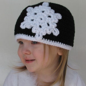 Snowflake Beanie Crochet Pattern 6 sizes included PDF image 4