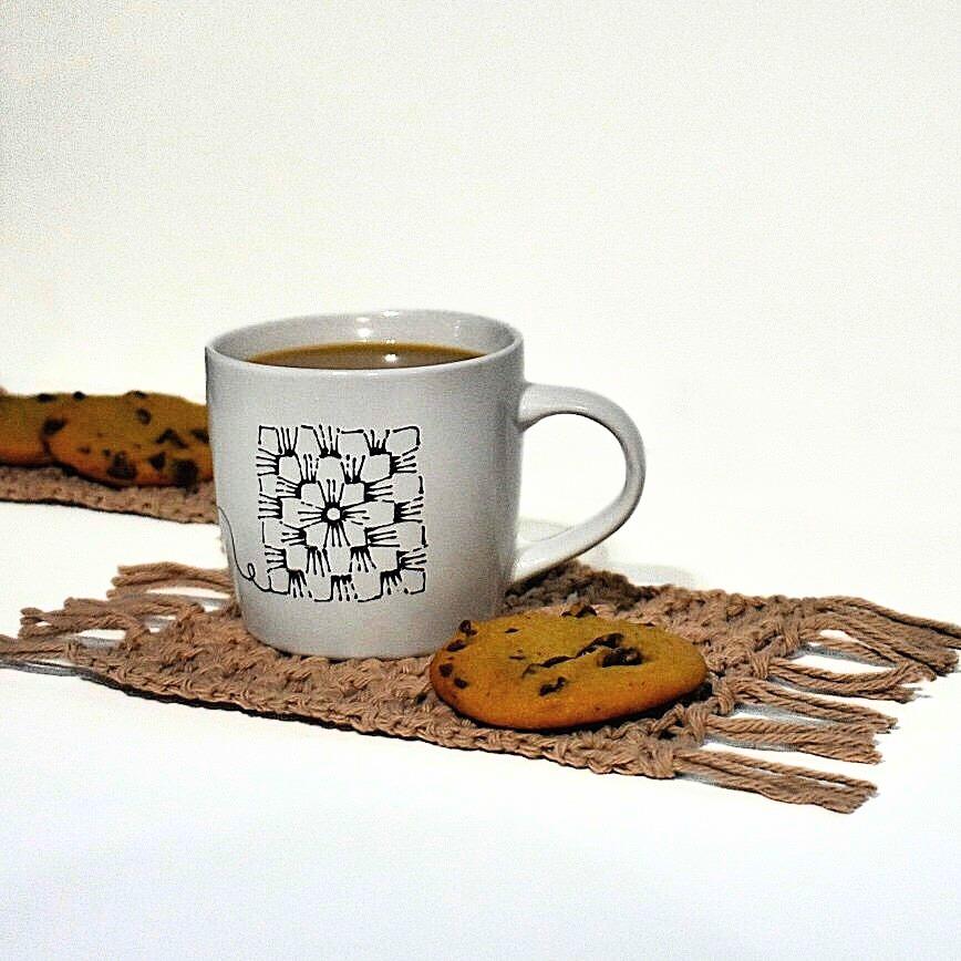 37 Mug Rug Crochet Patterns: Enhance Your Coffee Breaks in Style! 2 Coaster Crochet Pattern Mug Rug