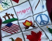 C2C Crochet Blanket Pattern: 19 Holiday Squares (PDF Pattern)