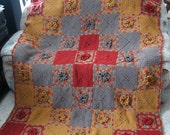 Crochet Afghan Pattern - Vintage Garden Bloom PDF 