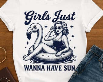 T-shirt pour filles qui veulent juste avoir du soleil : t-shirt plage d'été