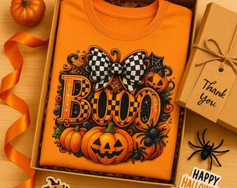 Camiseta "Halloween Boo": Divertida camiseta festiva y espeluznante