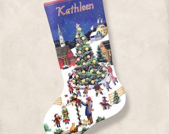 Christmas Stocking Christmas Traditions cross stitch winter pattern, 4 Seasons, New Year PDF + XSD Saga pattern instant digital download