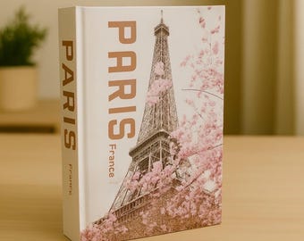 Paris Frankreich Dekoratives Fake-Buch - Französischer Kaffeetischdekor, luxuriöser europäischer Wohnakzent