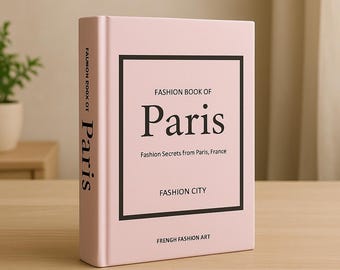 Paris Fashion Decorative Book Box – Luxury Coffee Table Decor, Hidden Storage, Modern Aesthetic Home Decoration for Living Room