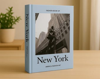 New York Fashion Decorative Book Box – Luxury Coffee Table Decor, Hidden Storage, Modern Aesthetic Home Decoration for Living Room