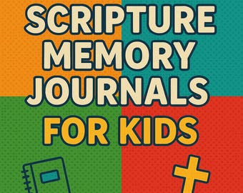 A to Z Scripture Memory Journal for Kids: Christian Homeschool Workbook (Digital Download