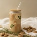 → View on Etsy: Iced Coffee Tumbler with Bamboo Lid & Straw libbey Glass Can Cup Iced Coffee Tumbler with Bamboo Lid & Straw libbey Glass Can Cup