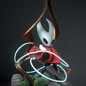 Hollow Knight Silksong - Hornet | Scale 1:3 | 18 cm | Fanart Figure | 3D Print | Hand-Painted