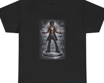 Afro Punk Rocker Graphic Tee | Retro Punk Statue Shirt | Street Style Music T-Shirt