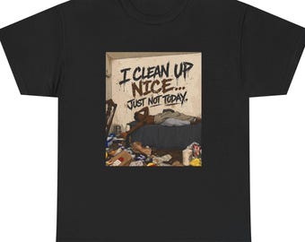 Messy Room Graphic Tee | Sarcastic Humor, Laid-Back Vibe Apparel